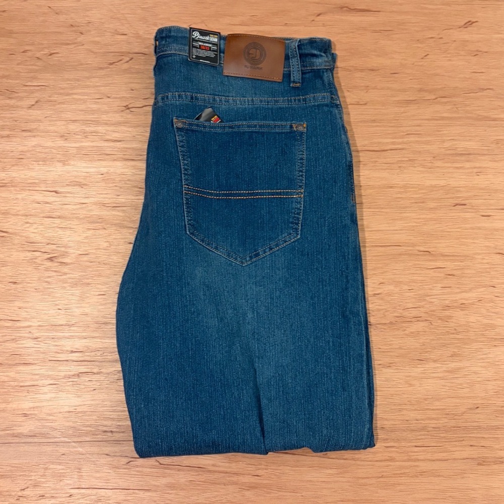 PJ Mark Mens Relaxed Fit Straight Leg Blue Denim Jeans 38x32 NWT Medium Wash